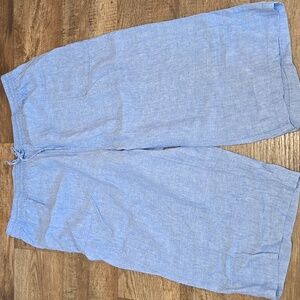 Lands End Womens Linen Capri Pants Size 3X